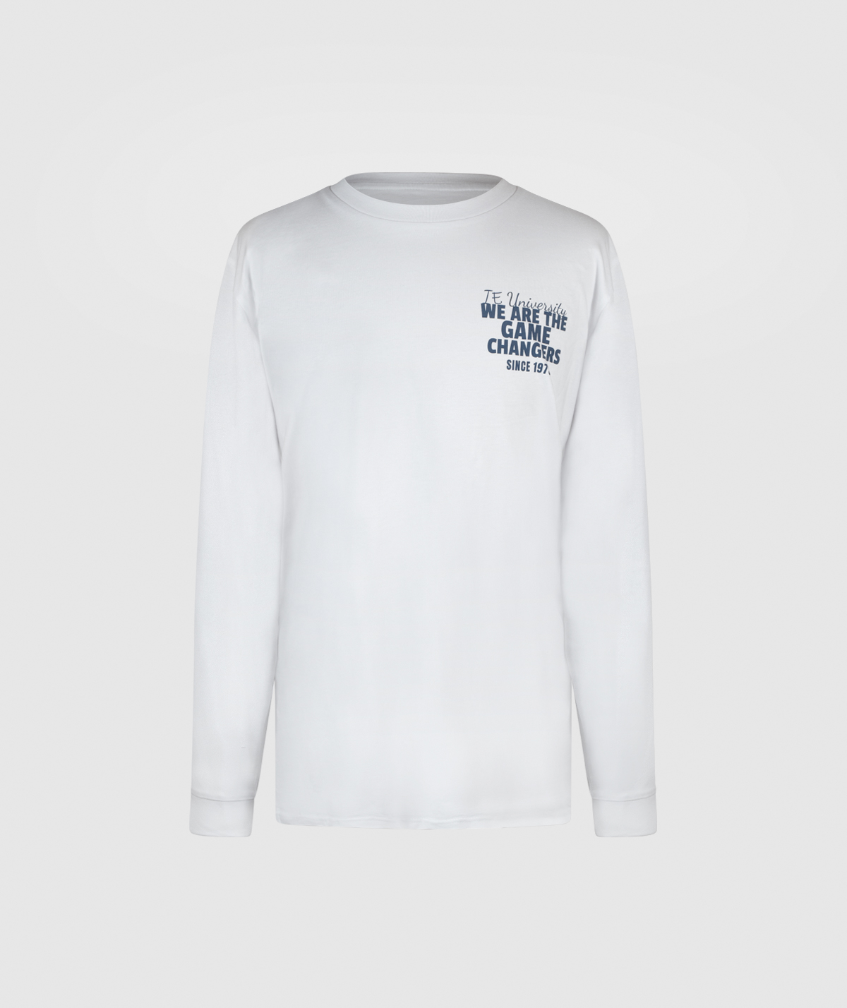 Game Changer Long Sleeve T-Shirt. White colour front