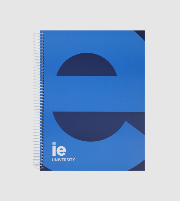 Notebook IEU A4. Blue colour front