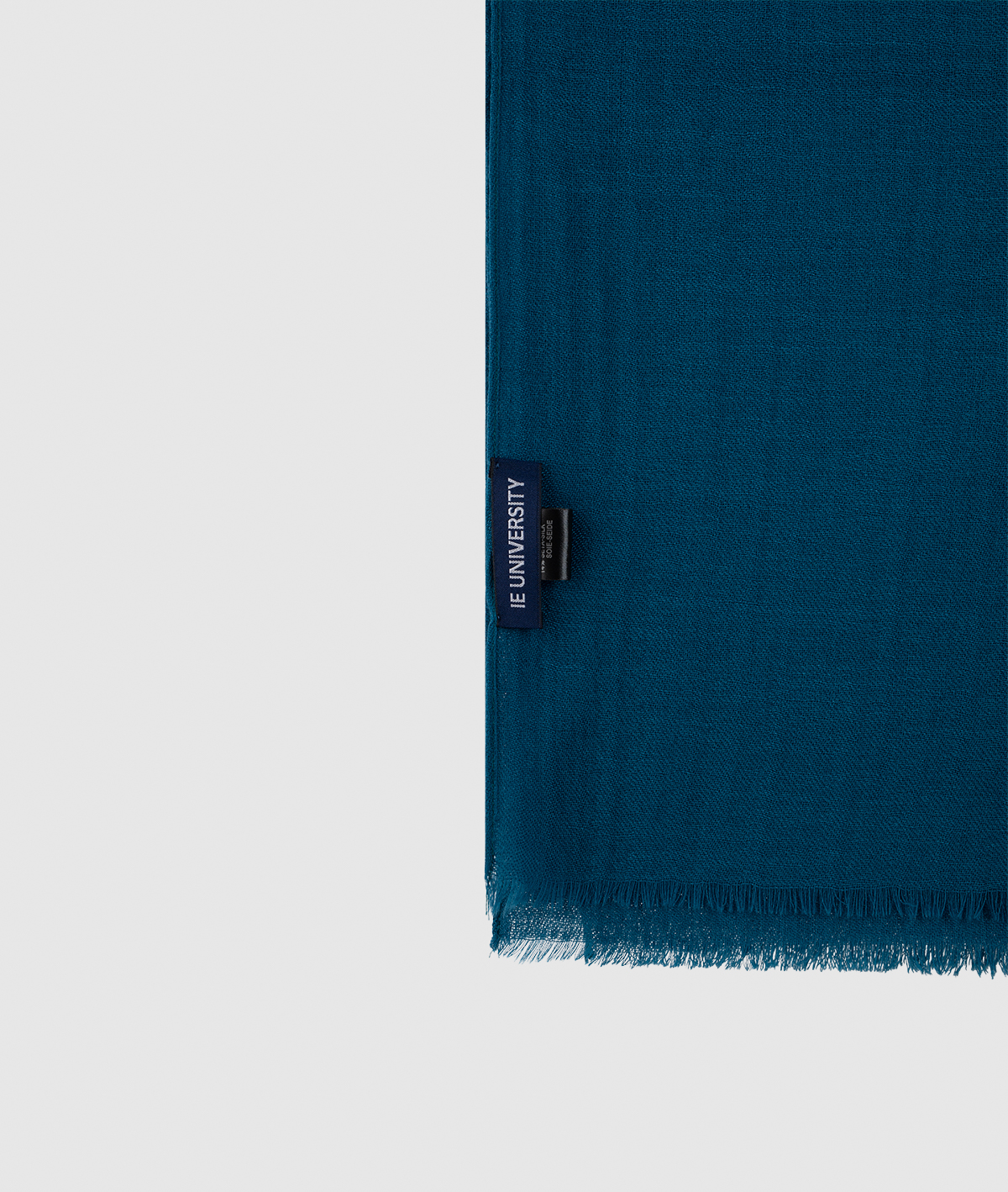 Silk Wool Foulard IEU. Blue Champion colour front