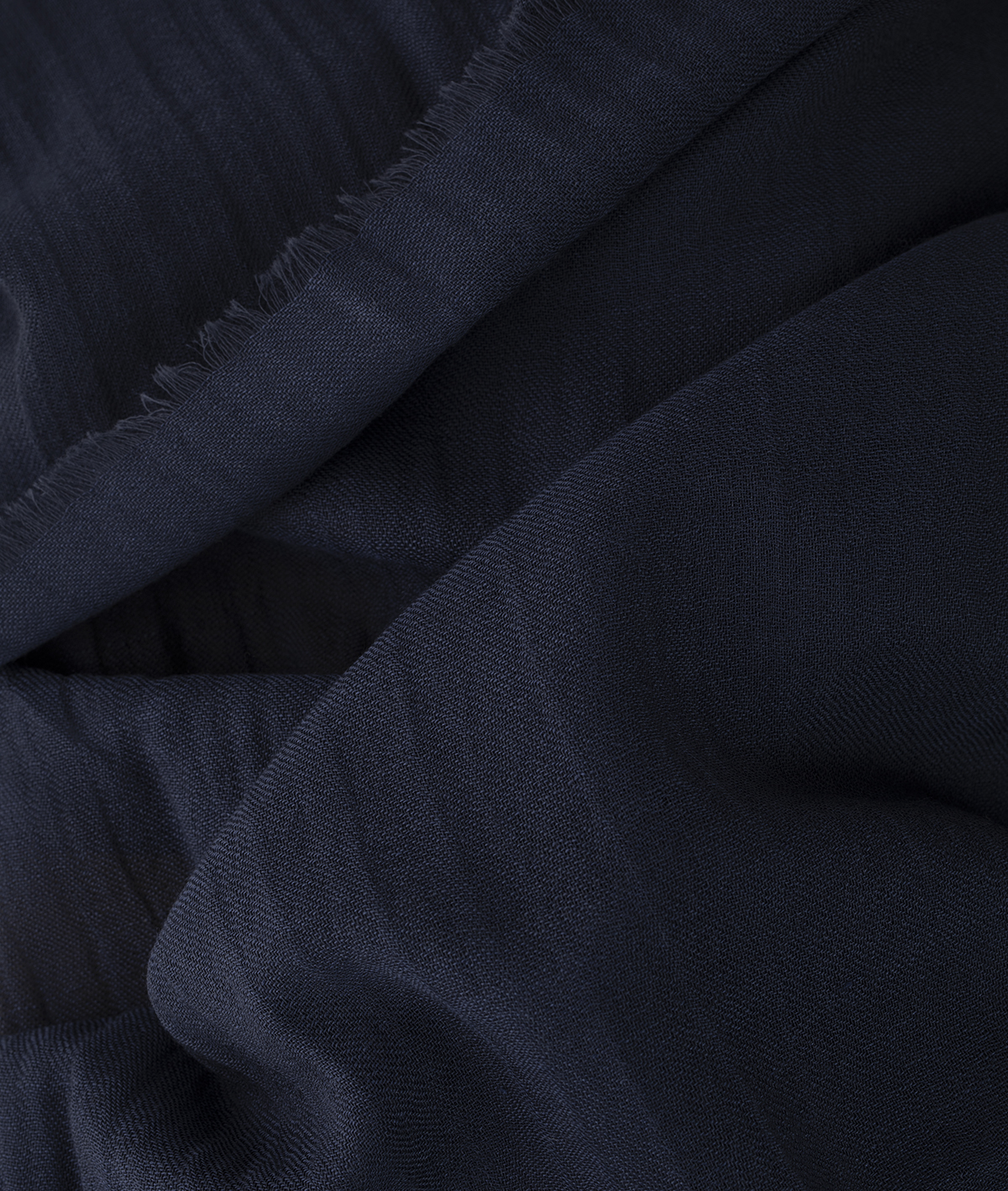 Silk Wool Foulard IEU. Marine colour