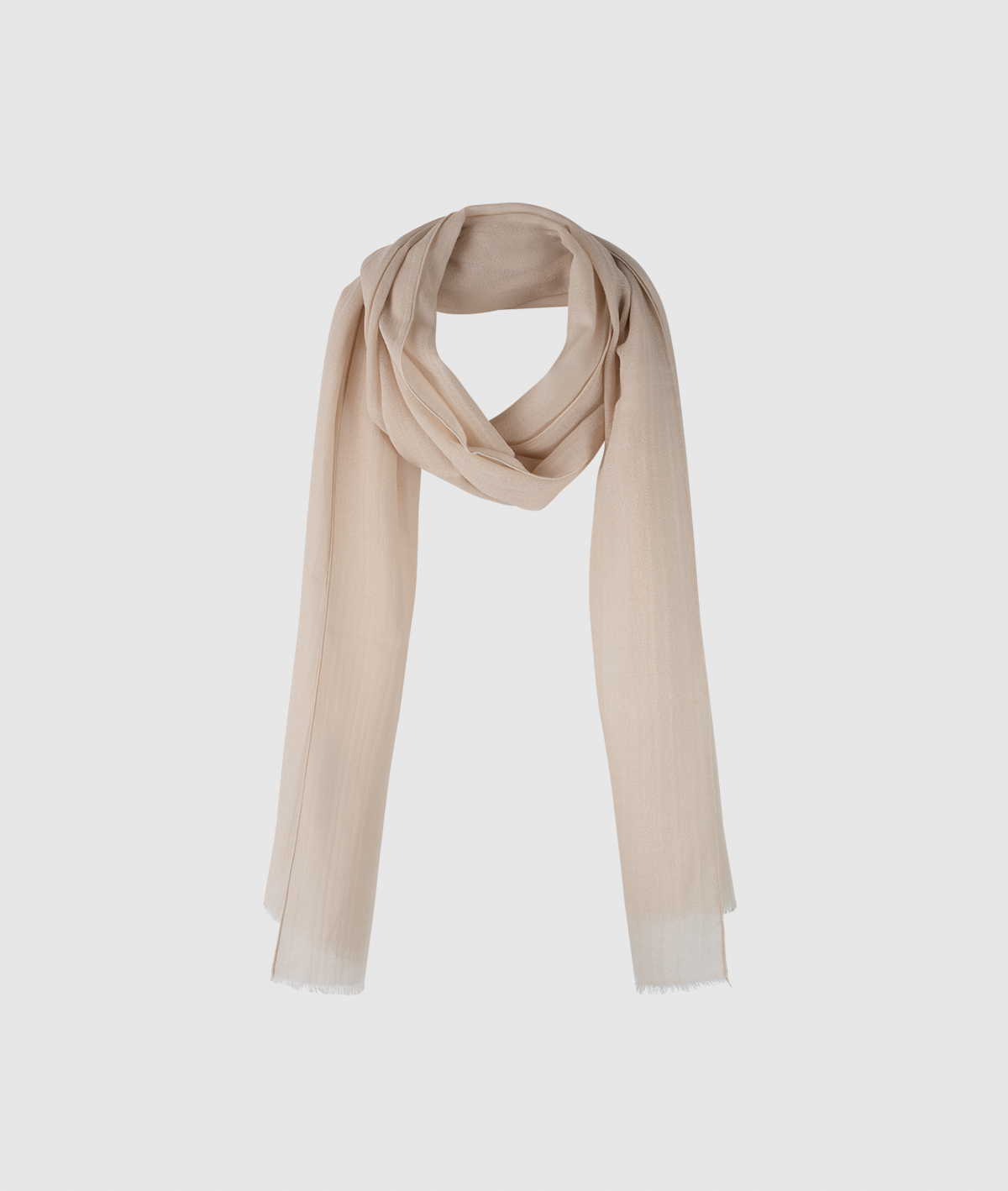 Silk Wool Foulard IEU. Raw colour front