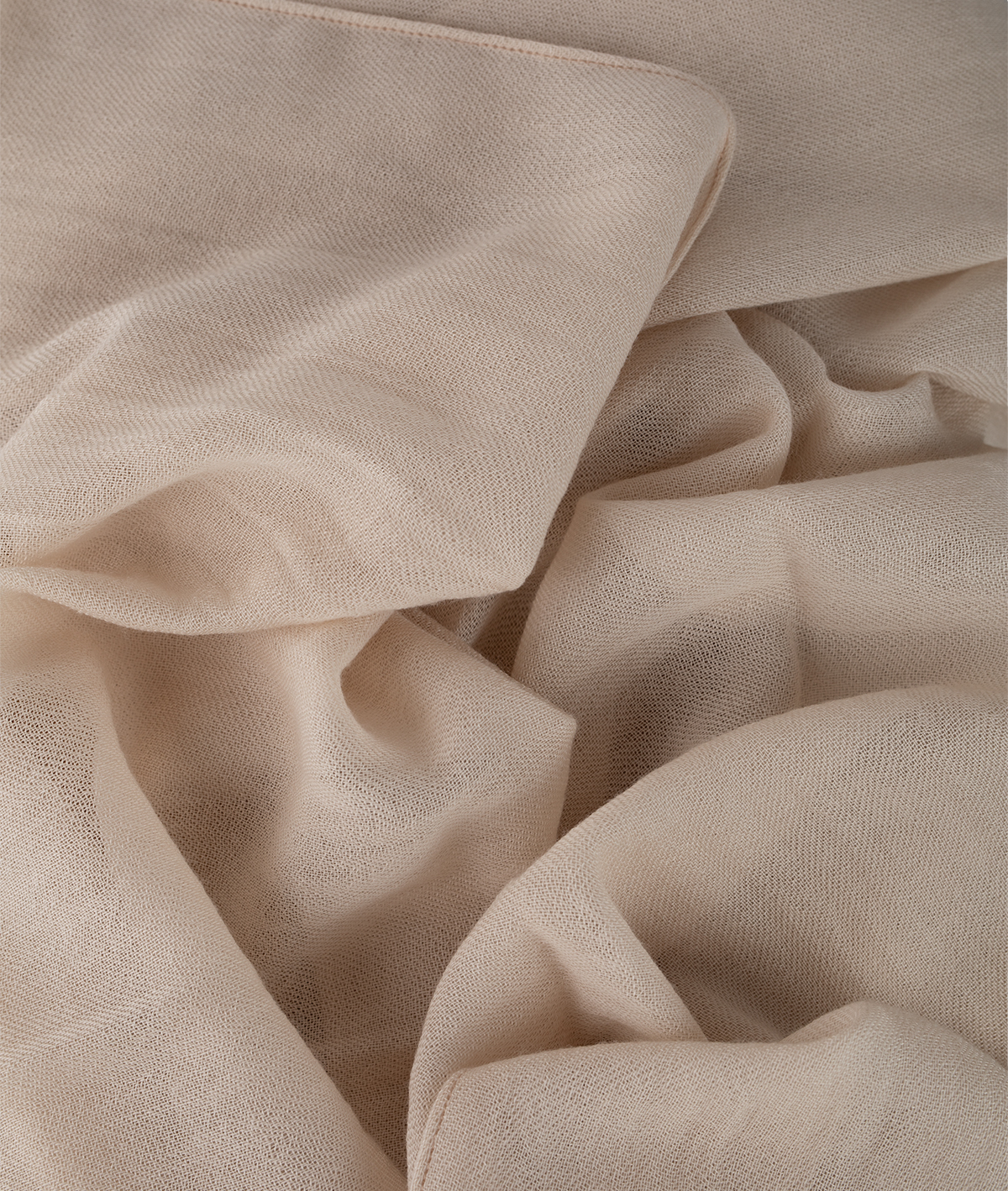 Silk Wool Foulard IEU. Raw colour