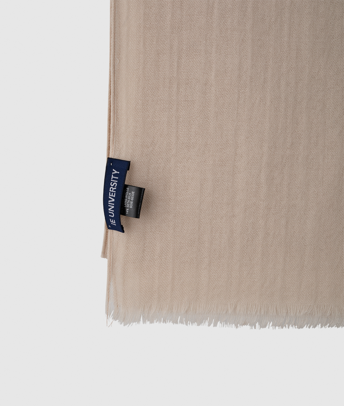 Silk Wool Foulard IEU. Raw colour