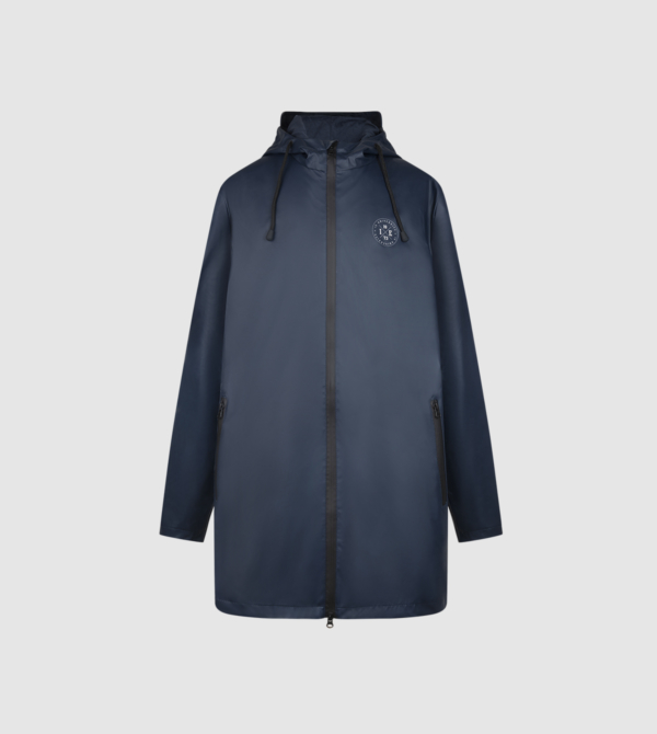 Raincoat IEU. Navy colour front
