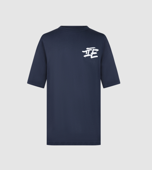 Extraordinary IEU Oversized T-Shirt. French Marine colour front
